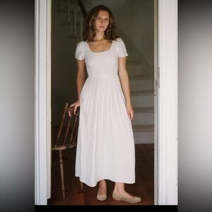 Christy Dawn Scarlet dress in eggshell